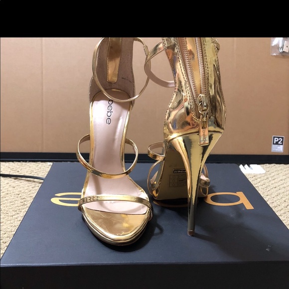 bebe Shoes - Bebe gold sandals